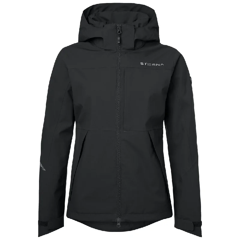 Stierna Black Storm Rain Jacket Clothing Woman