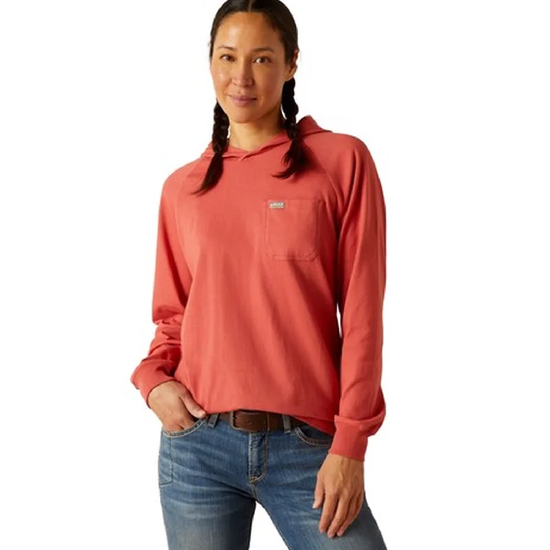 Ariat Women's Rebar Cotton Strong Hooded T-Shirt Online Clothing Stores