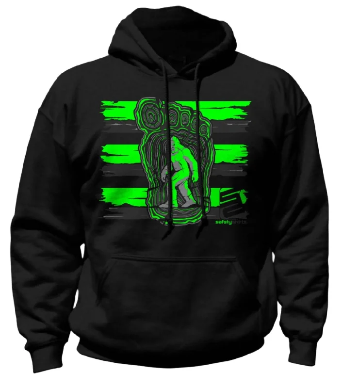 SafetyShirtz Bigfoot Graphic Hi-Vis Safety Stripe Hoodie Best Online Boutiques