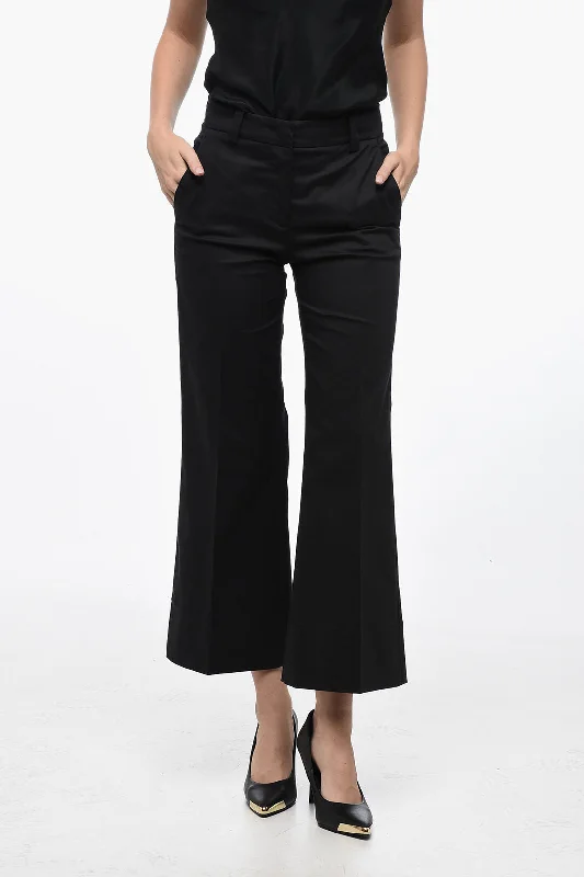 QL2 Wide-Leg MELODYChinos Pants with Hidden Closure Seasonal Women's Fashion Trends