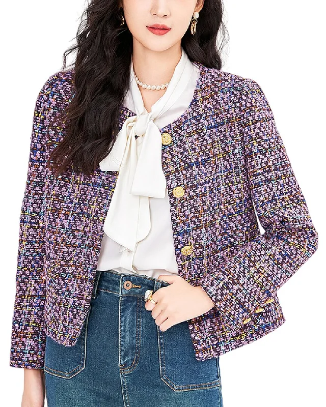 WLZD Wool-Blend Blazer Modern Women's Wardrobe Essentials