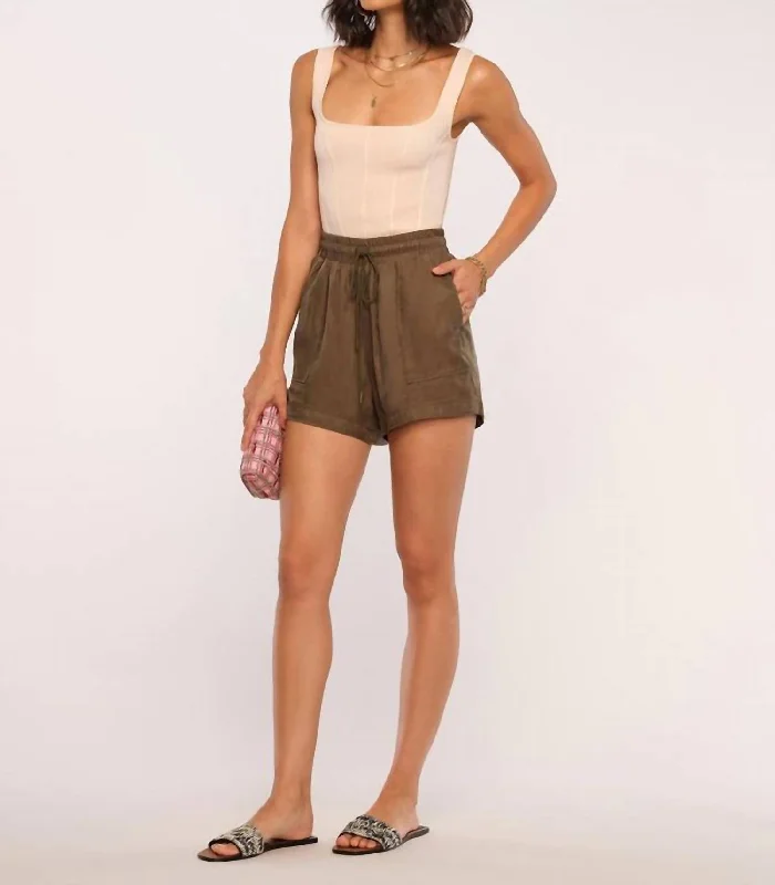 Llaria Short In Moss Flash Sale Or Flash Sales