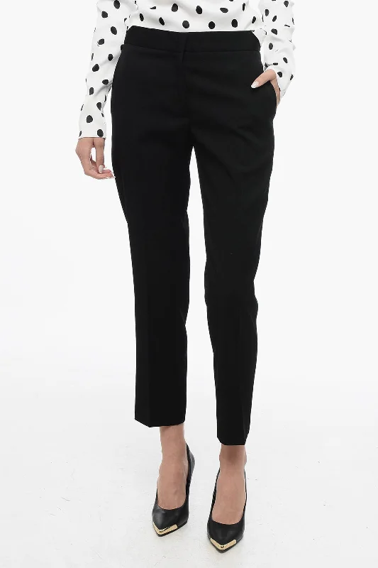 Jil Sander Front-pleated Cropped Pants Latest Fashion for Women