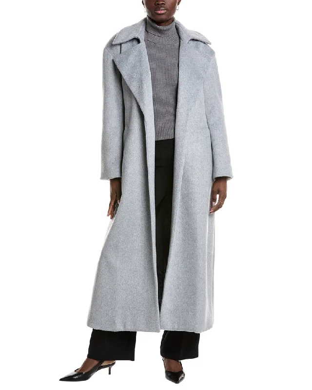 Kenneth Cole Brushed Trench Coat Women's Clothes And Apparel