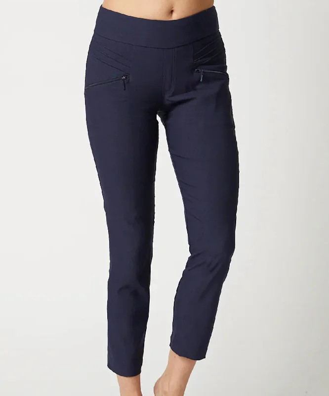 Fab Fit Pant In Navy Women's Clothing