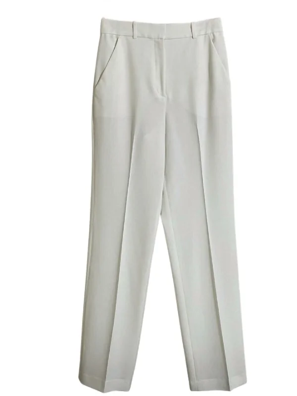 Women's Nigen Ii High Waist Tailored Straight Leg Pants In White Women's Clothes For Special Occasions