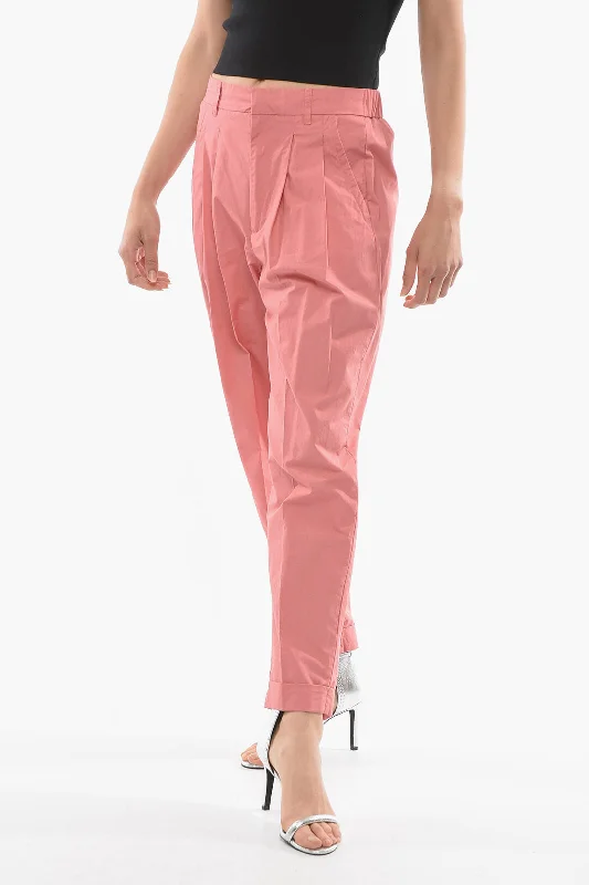 Attic And Barn Cuffed Hem Double Pleated PREPPY Pants Effortless Chic for Women