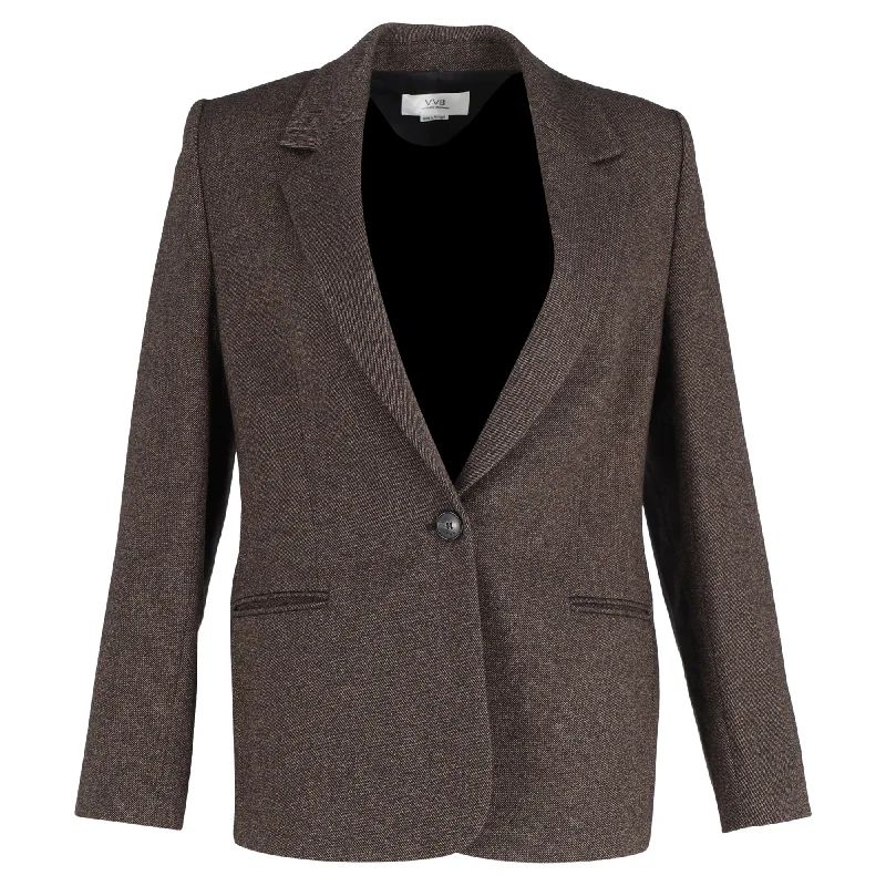 Victoria, Victoria Beckham Fitted Jacket In Brown Wool Tailored Clothing For Women