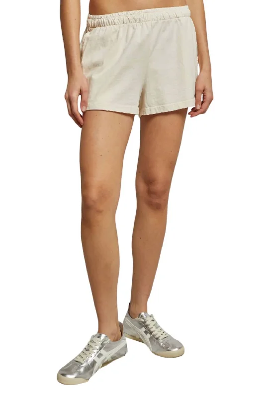 Adia Supima Cotton Shorts In Sugar Women's Elegant Garments