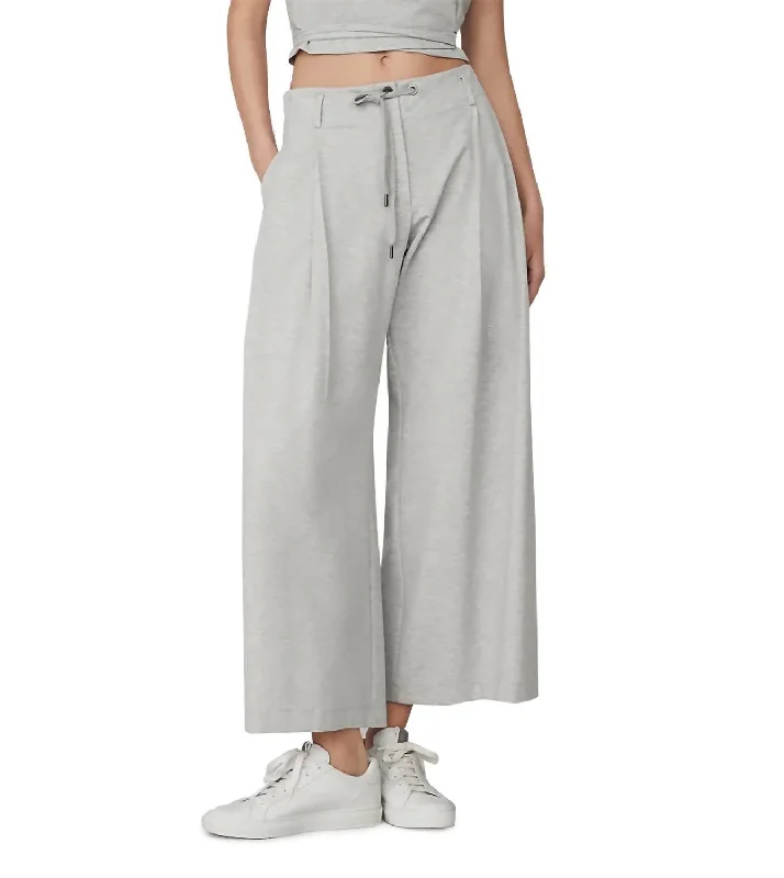 Couture Interlock Loose Activewear Trousers In Light Grey Women's Trendy Clothes