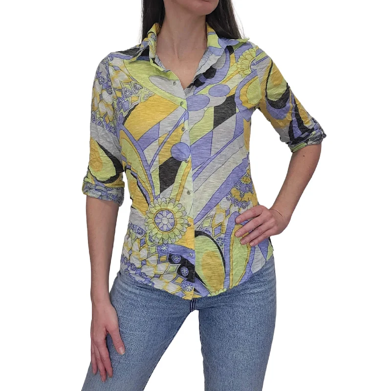 David Cline Roll Up Sleeve Top - Zest Edgy Fashion