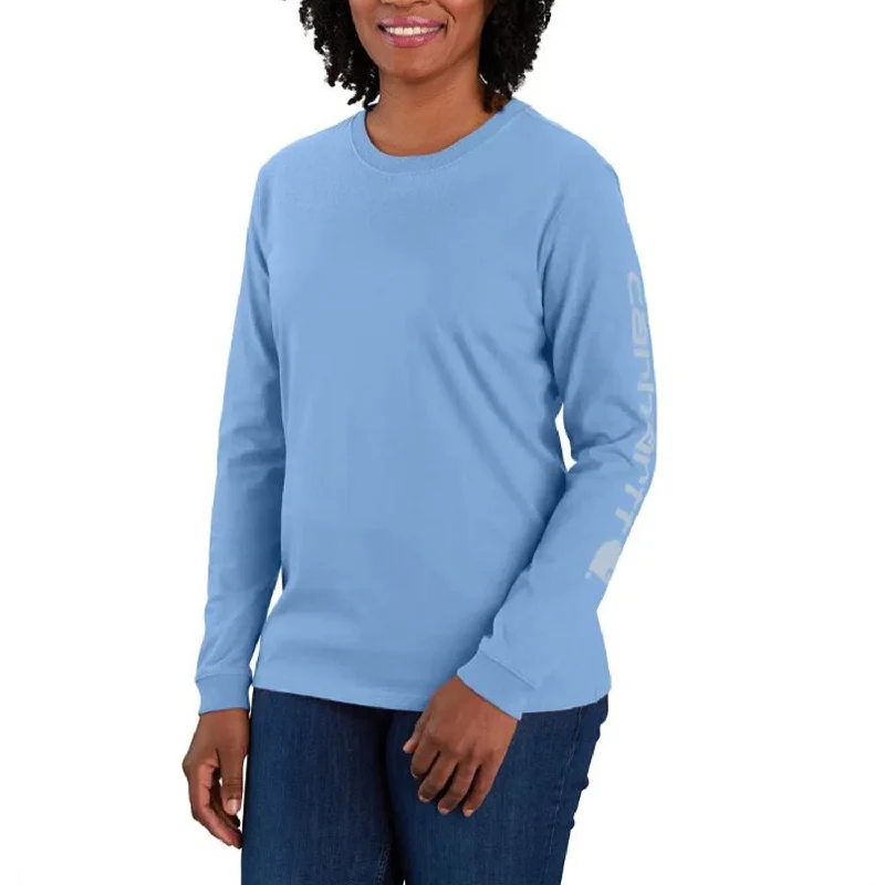 Carhartt Women's Heavyweight Long Sleeve Logo T-Shirt_Skystone Clothing Woman