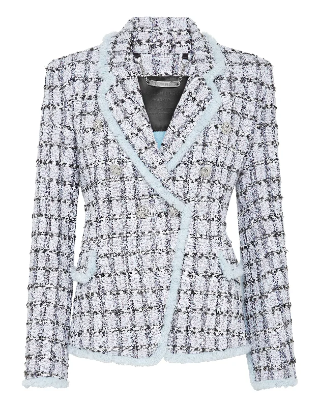 Tweed Blazer Women's Outerwear for All Weather Conditions