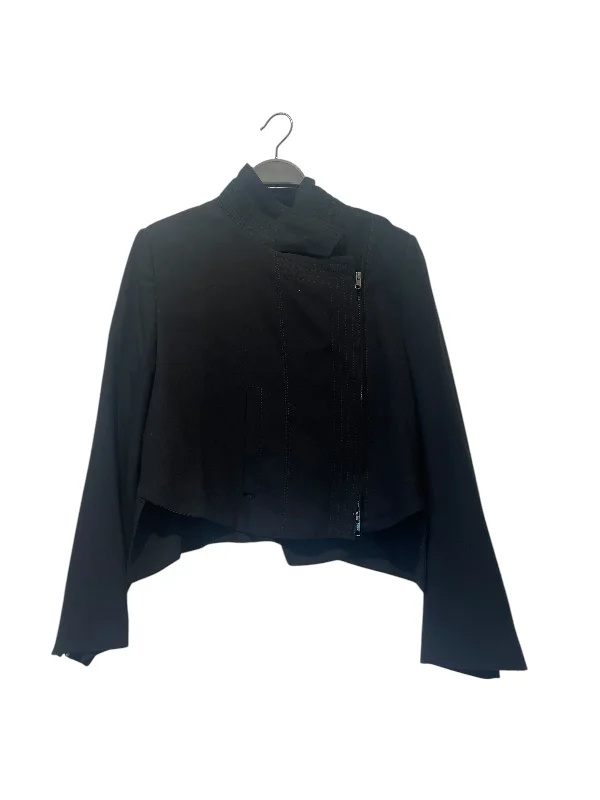 ANN DEMEULEMEESTER/Jacket/40/Rayon/BLK/ Trendy Online Boutiques