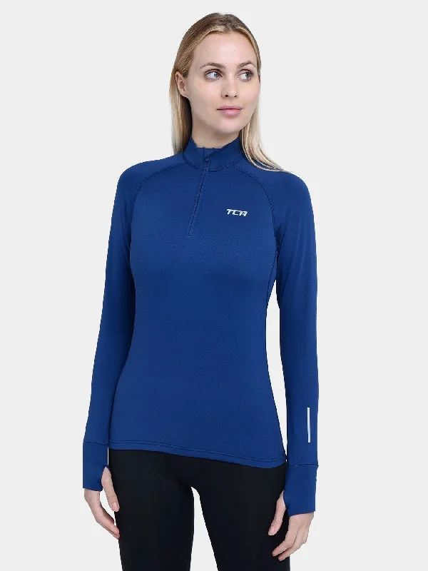 Winter Run Thermal Long Sleeve Running Top For Women With Brushed Inner Fabric Women's Elegant Clothes