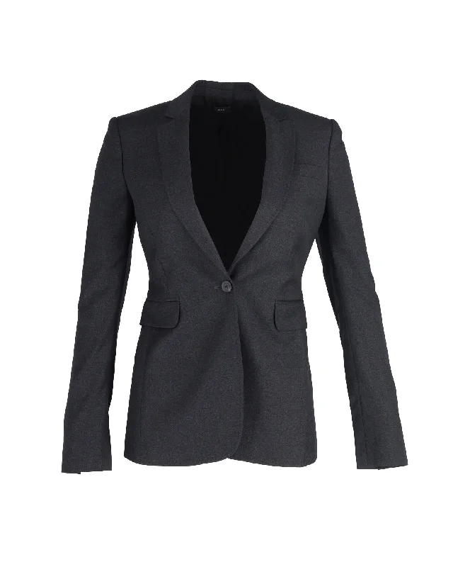 Joseph Tailored Slim Fit Blazer in Grey Wool Women's Clothing For Outdoor Activities