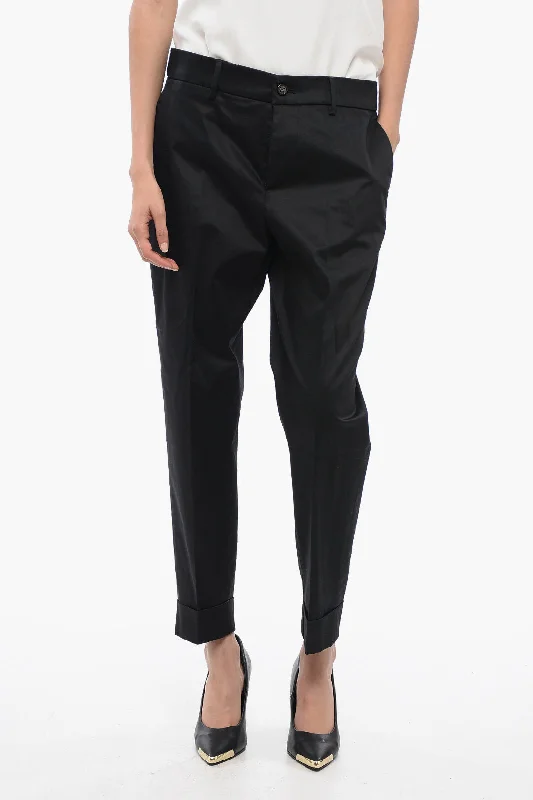 Berwich Wide-Leg Pants With Draw String Affordable Women's Clothing Online