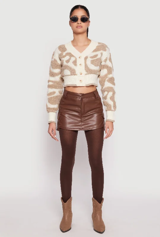 Daisy Tufted Knit Cropped Cardigan Women Wear Online