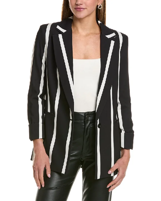 alice + olivia Justin Rolled Cuff Blazer High-End Women's Apparel