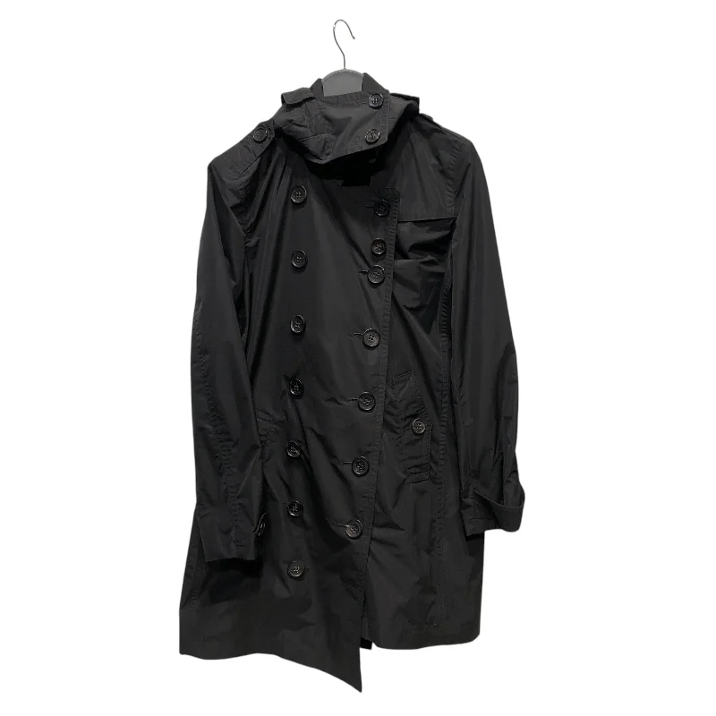 BURBERRY LONDON/Trench Coat/6/Polyester/BLK/HOODED TRENCH Luxury Women's Clothes