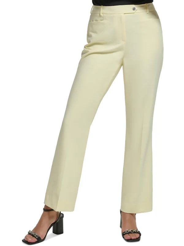 Petites Lux Womens High Rise Modern Fit Dress Pants Women's Vintage-Inspired Clothing