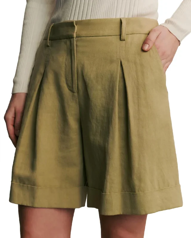 Thompson Shorts In Sage Women's Occasion Wear Clothing