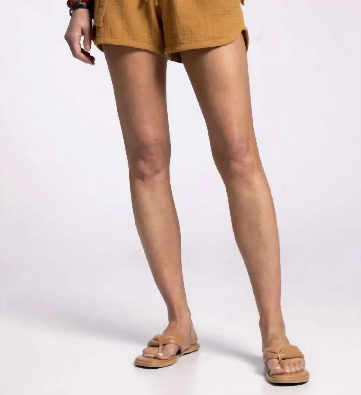 Jackson Shorts In Mustard Women's Outfit For The Office