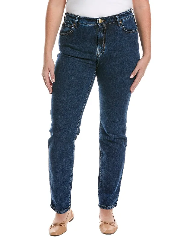 Weekend Max Mara Plus Ostile Blue Cropped Cigarette Jean Vintage-Inspired Women's Apparel