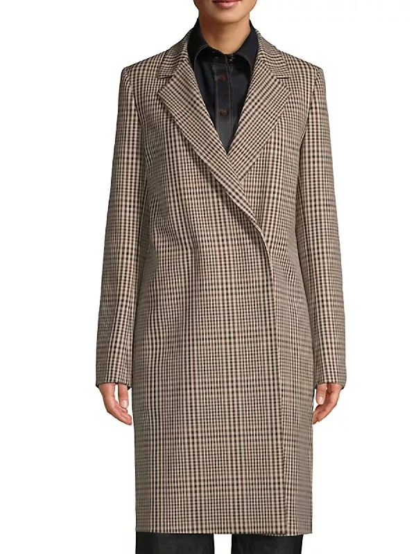 Emmalyse Plaid Coat In Melba Multi Formal Attire For Women