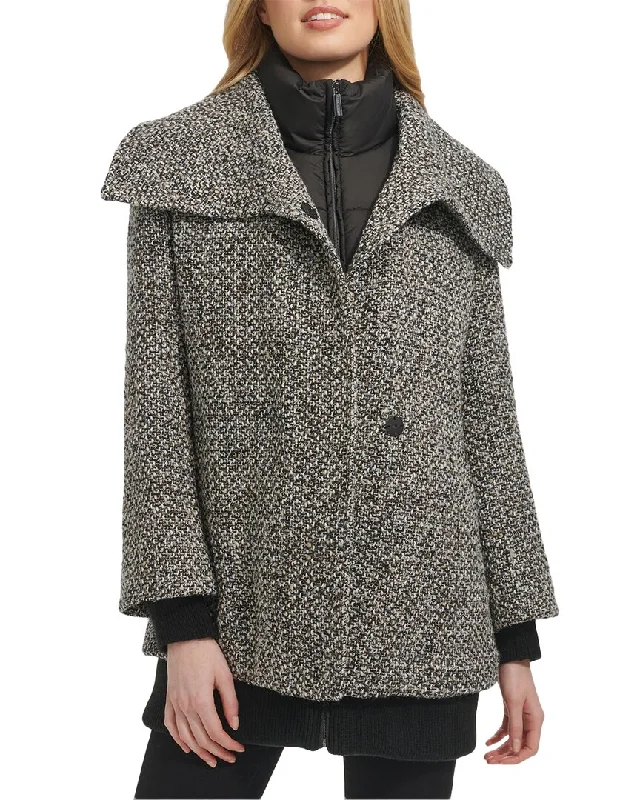 Kenneth Cole Wool-Blend Coat Casual Clothes For Women