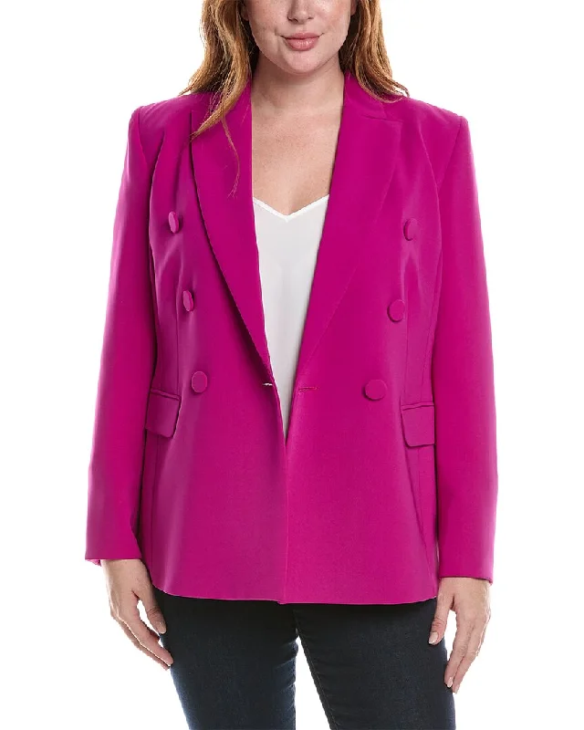 Marina Rinaldi Plus Double-Breasted Blazer Exclusive Women's Fashion Collection