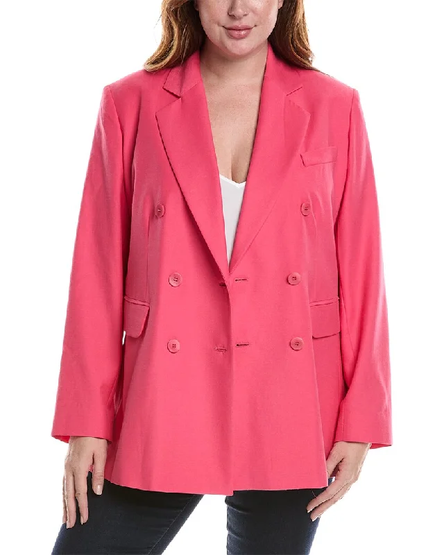 Marina Rinaldi Plus Double-Breasted Blazer Women's Holiday Outfit