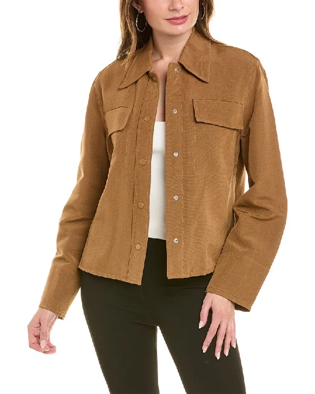 Vince Textured Shirt Jacket Women's Clothing Sale