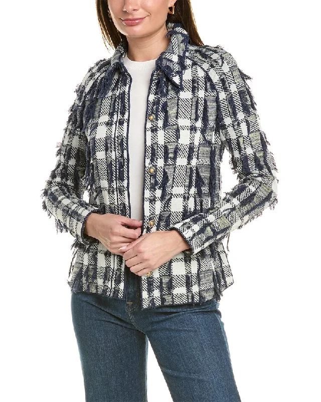 St. John Wool-Blend Shirt Jacket Clothes For Woman