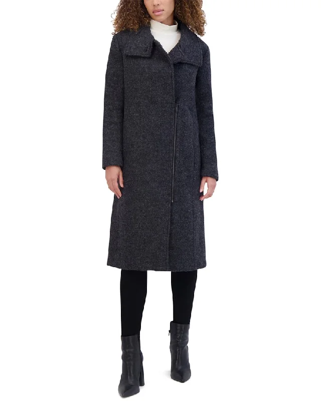 Andrew Marc Geller Wool-Blend Coat Women's Chic Outerwear Garments