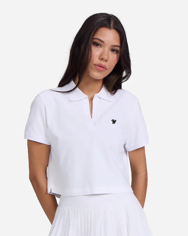 Rib Collar Polo Women's Sporty Clothes