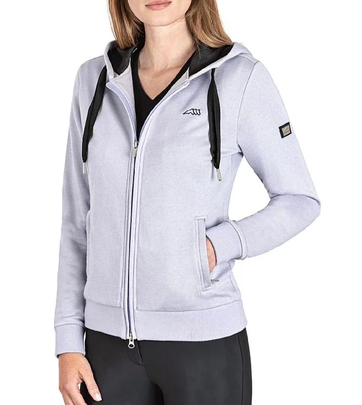 Goreg Ladies Zip Hoodie In Misty Lilac Women's Functional Outdoor Garments