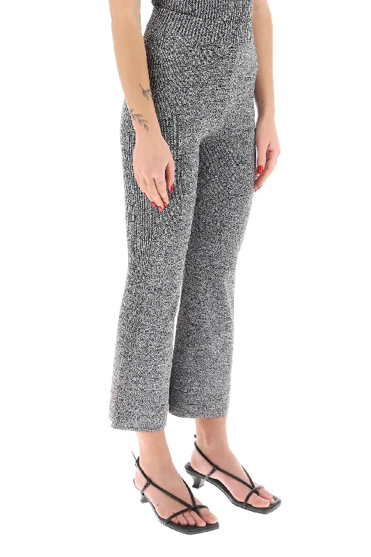 Ganni Stretch Knit Cropped Pants Best Online Boutiques