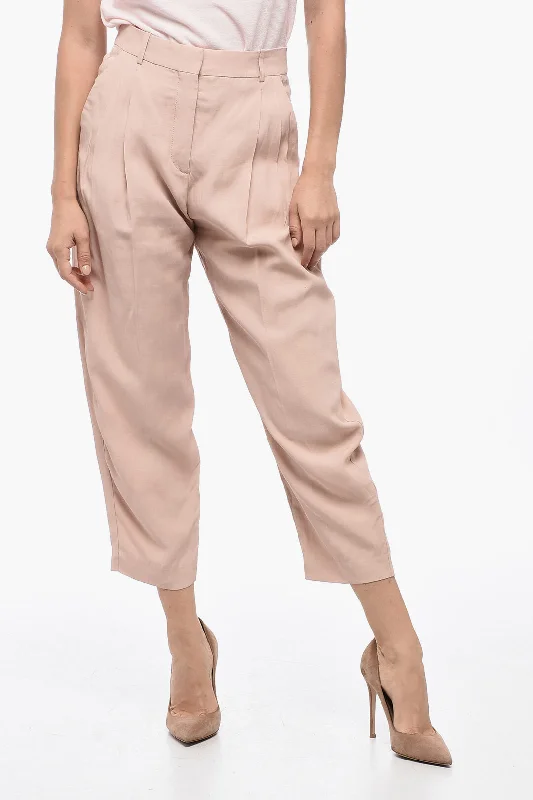 Stella McCartney Flax Blend Balloon Fit Pants Clothes Of Woman