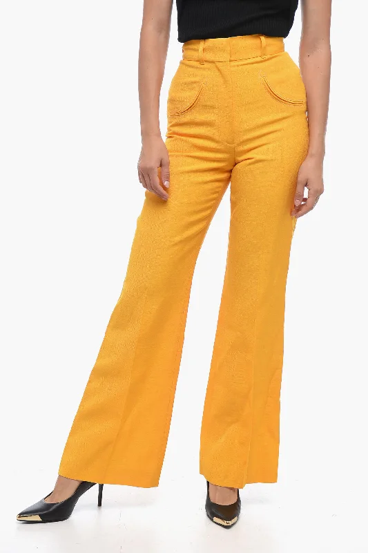 Casablanca Flared Pants with Western Pocket Women's Casual Clothing For Lounging