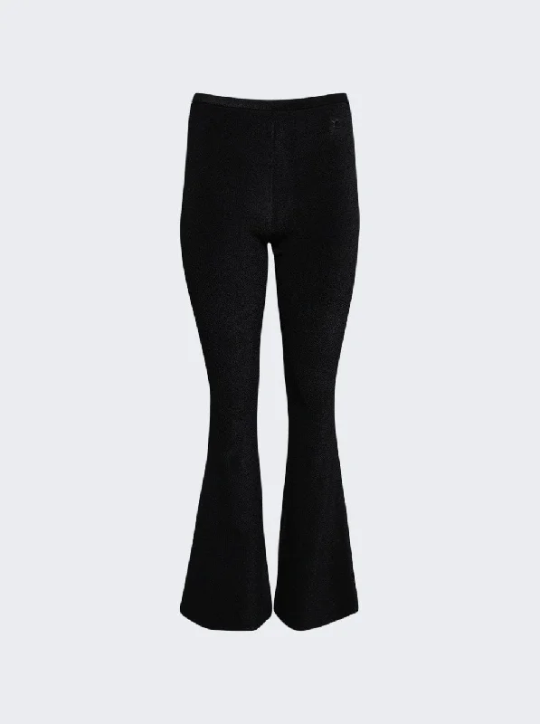 Courregges Heritage Sponge Pants Black Timeless Women's Outfit