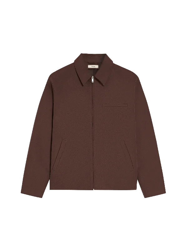 Womens Organic Cotton Harrington Jacket—chestnut brown Top 10 Women's Online Clothing Stores