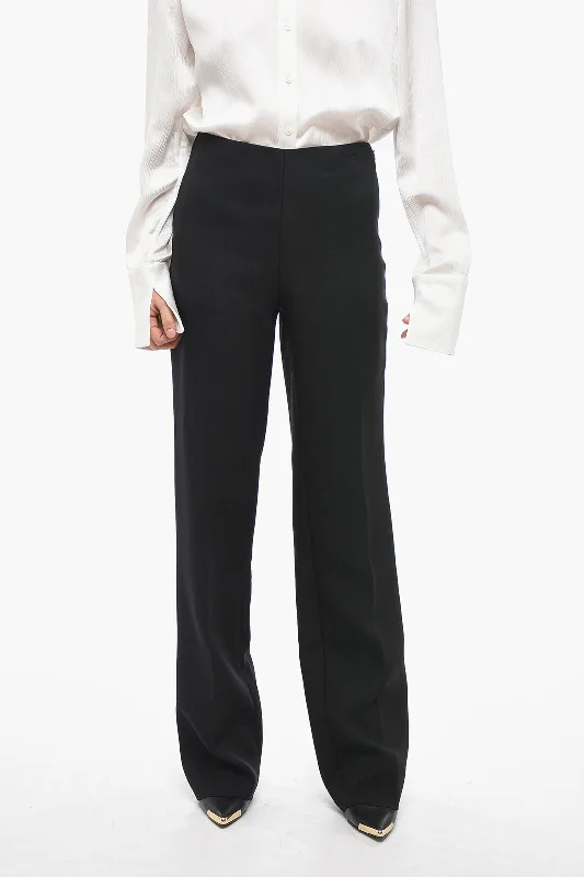 Salvatore Ferragamo Pleated High Waist Pants Formal Garments For Women