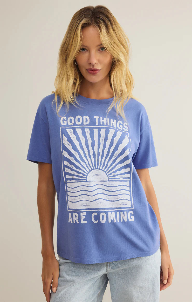 Z Supply Good Things Boyfriend Tee Women's Activewear Apparel