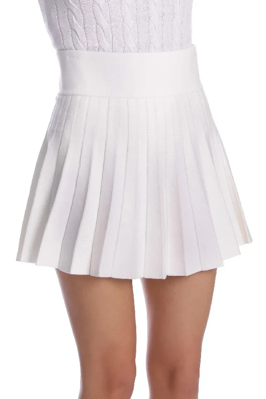 Pleated Skort In White Sales Clothes