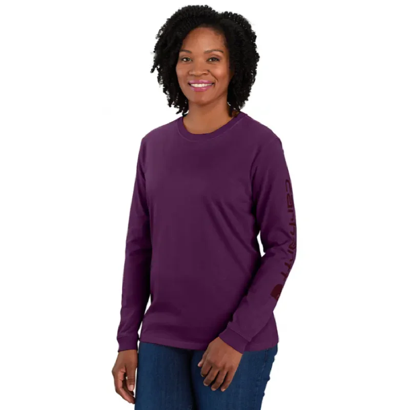 Carhartt Women's Logo Sleeve Long Sleeve T-Shirt Women Wear Brands