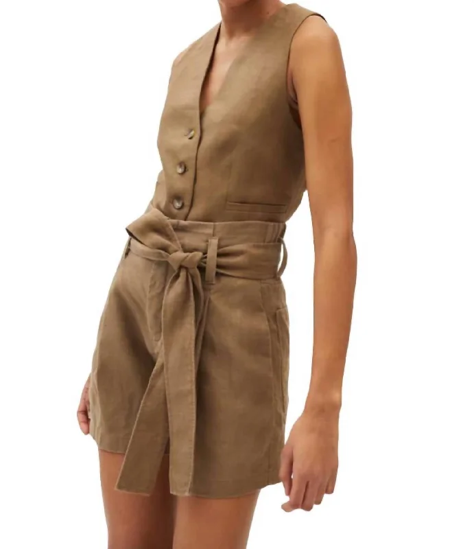 Maupi Shorts In Almond Women's Fashion-Forward Apparel