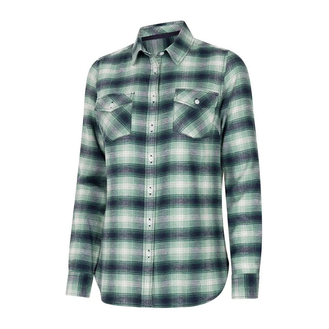 Hoggs of Fife Ladies Isla Flannel Check Shirt Women's Clothes For The Office