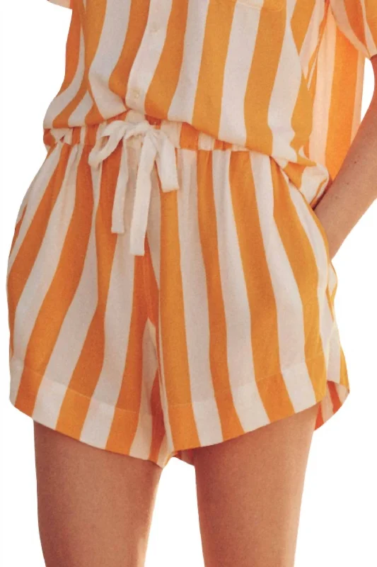 The Bonfire Short In Mango Stripe Fashion-forward Women's Wear