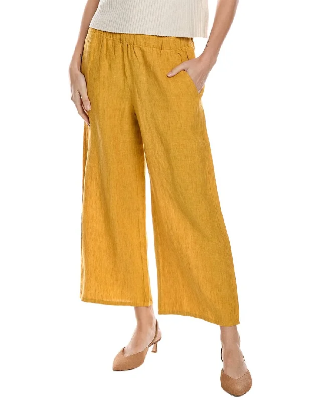 EILEEN FISHER Wide Leg Linen Pant Affordable Women's Clothing